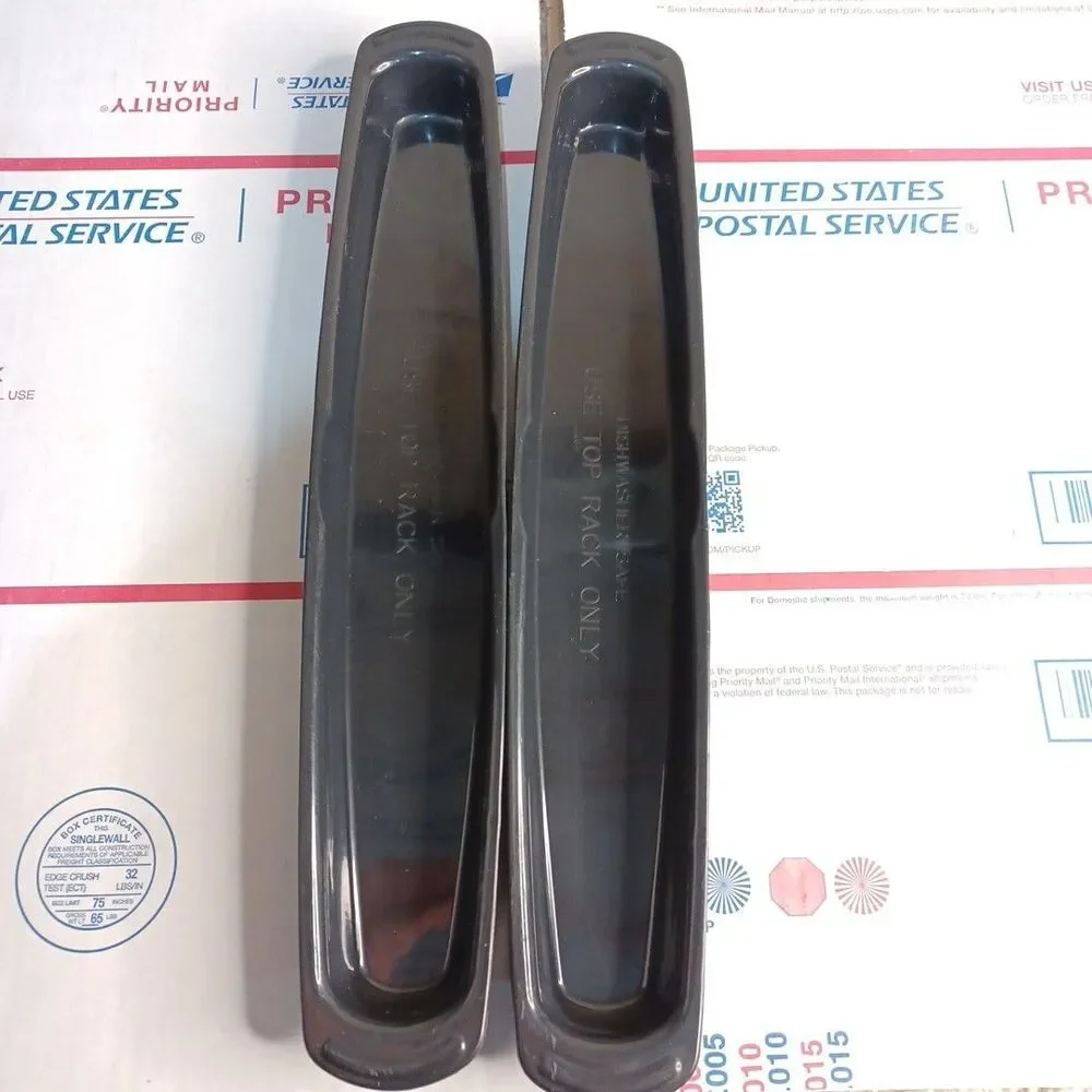 2 George Foreman Grill 14.5” Black Drip Trays Good Used Condition